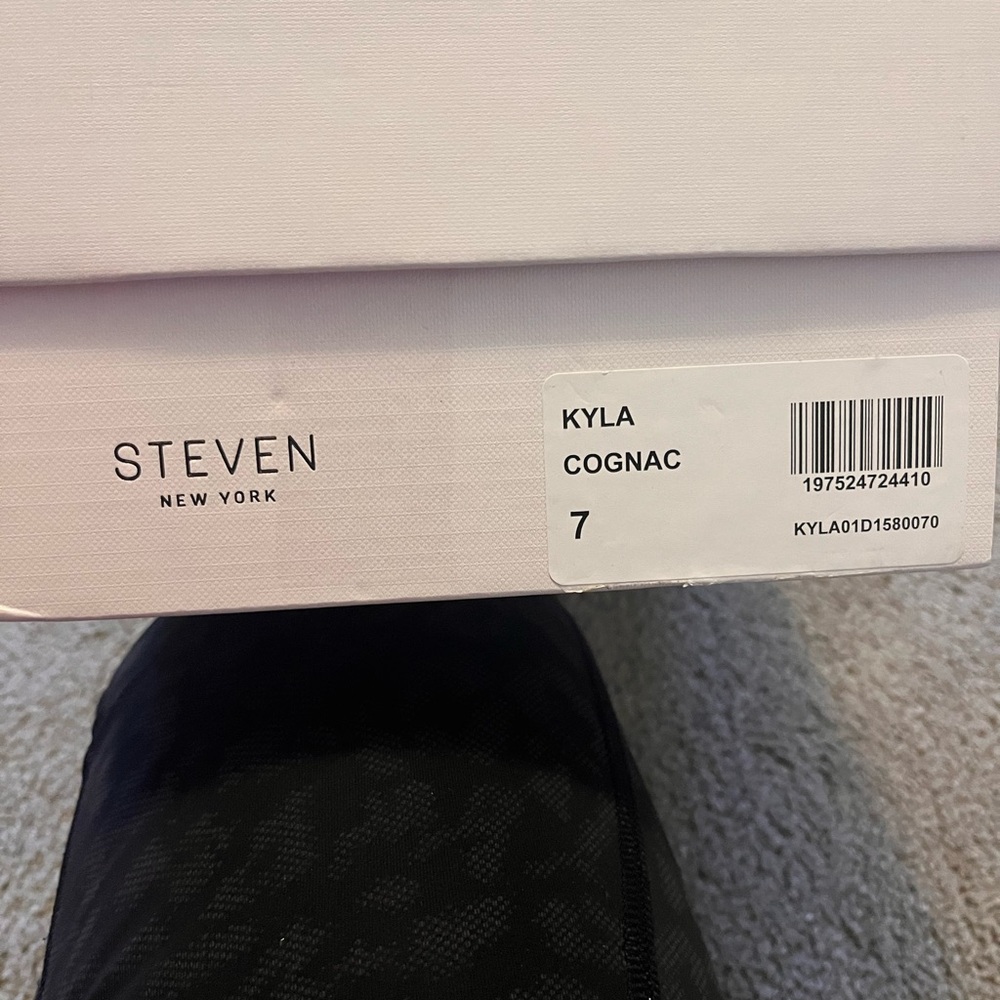 🆕 STEVEN NEW YORK KYLA COGNAC size 7 - Picture 7 of 7